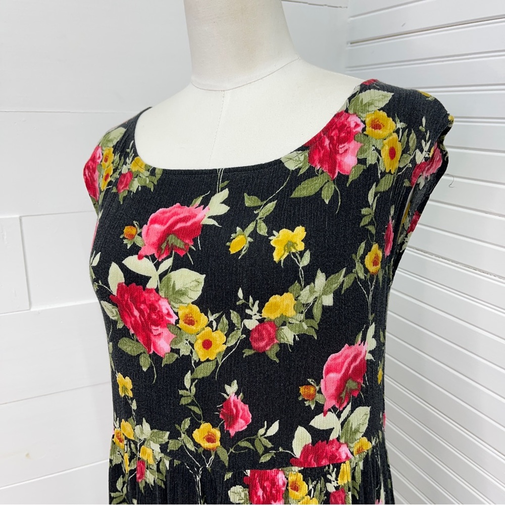 Reformation Black Floral Dress - Picture 5 of 9